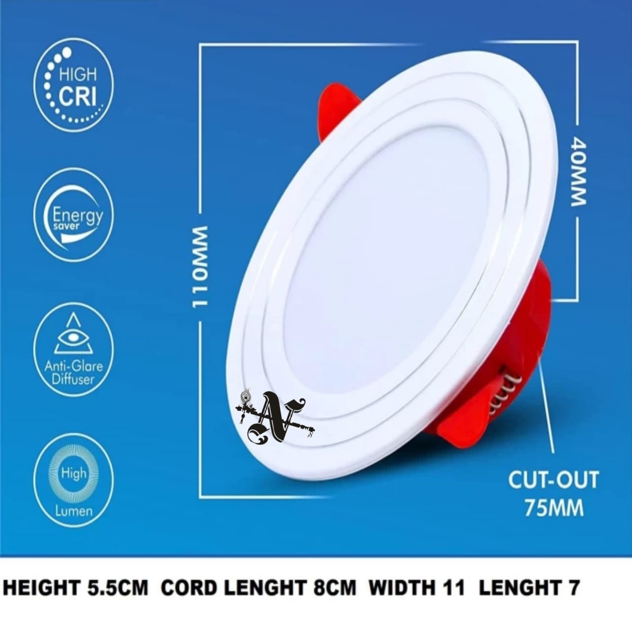 7w conceal down light